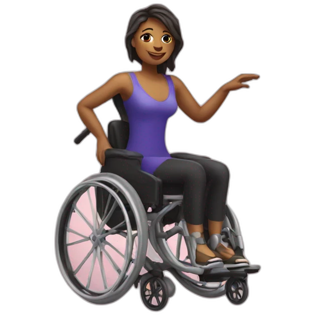 Wheelchair dancer emoji