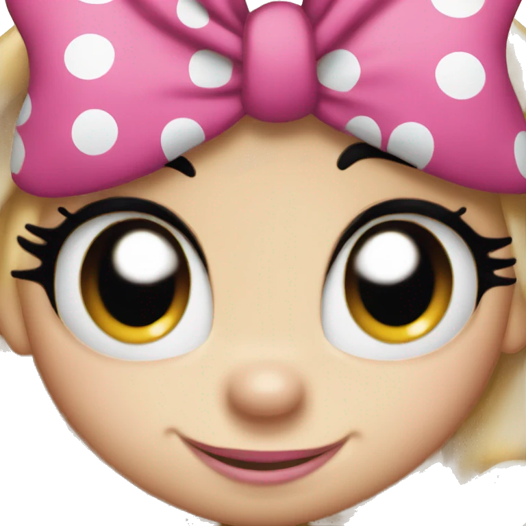 Minnie Mouse face emoji
