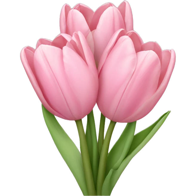 light pink tulip bouquet  emoji
