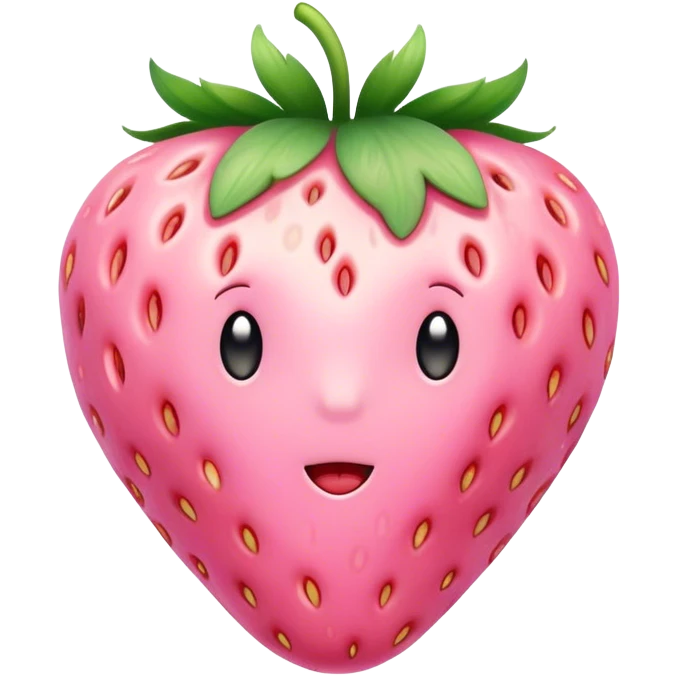 pastel pink strawberry emoji