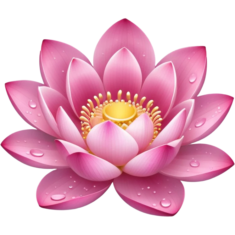 lotus flower with sparkles emoji