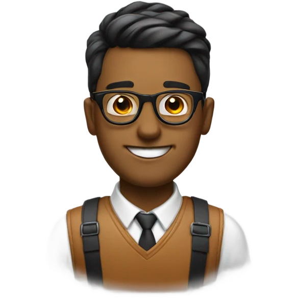 nerd emoji with the low taper fade emoji