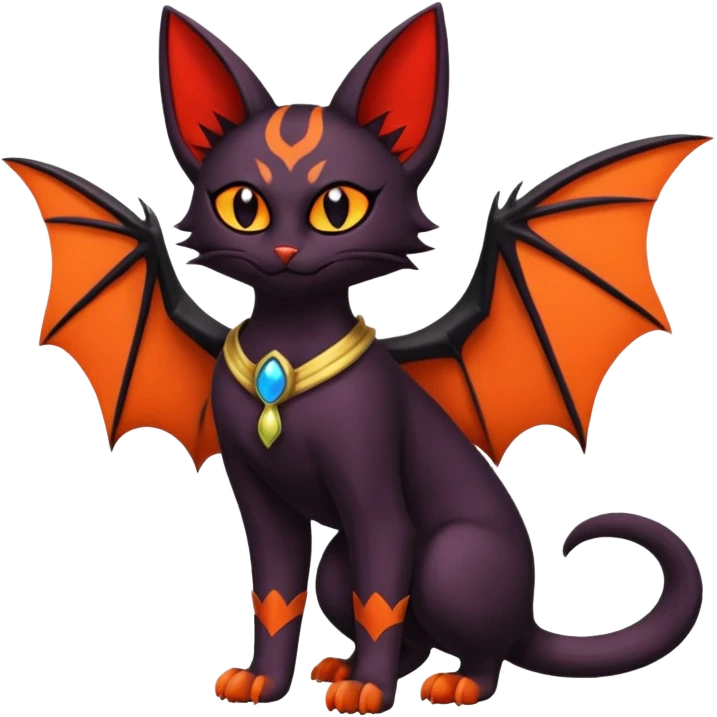 Noibat-Litten-Bastet-Fakémon-hybrid-creature (full body)  emoji