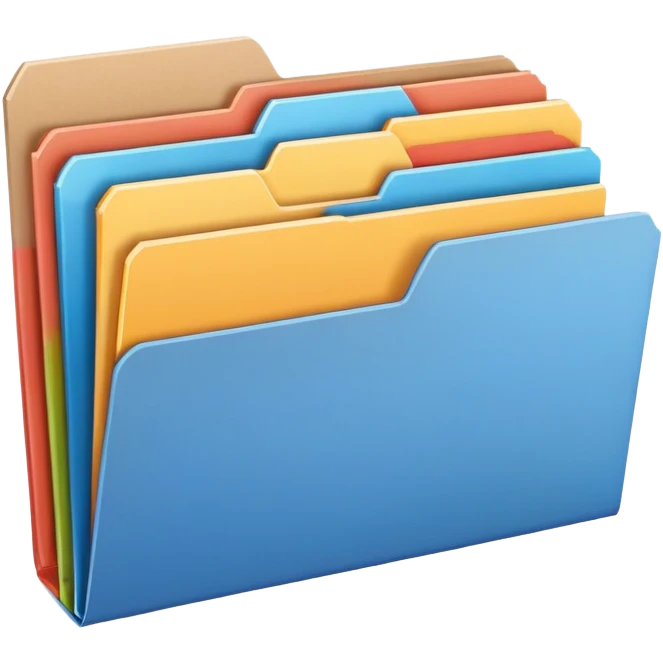 colorful file folder emoji