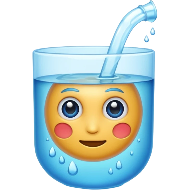 Quero que, com base nos emojis da apple, crie um emoji de gelo derretendo emoji