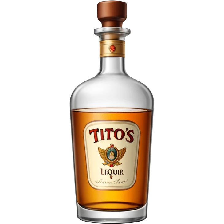 Tito’s liquor bottle emoji