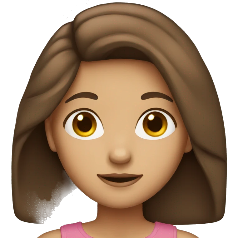 girl with brown hair  emoji