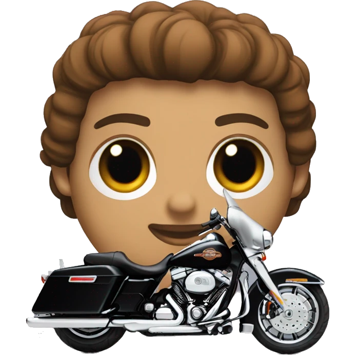 black Harley-Davidson Electra Glide Classic emoji
