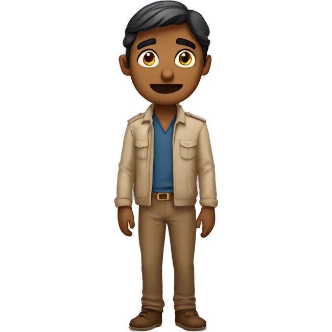 Indian guy confused emoji