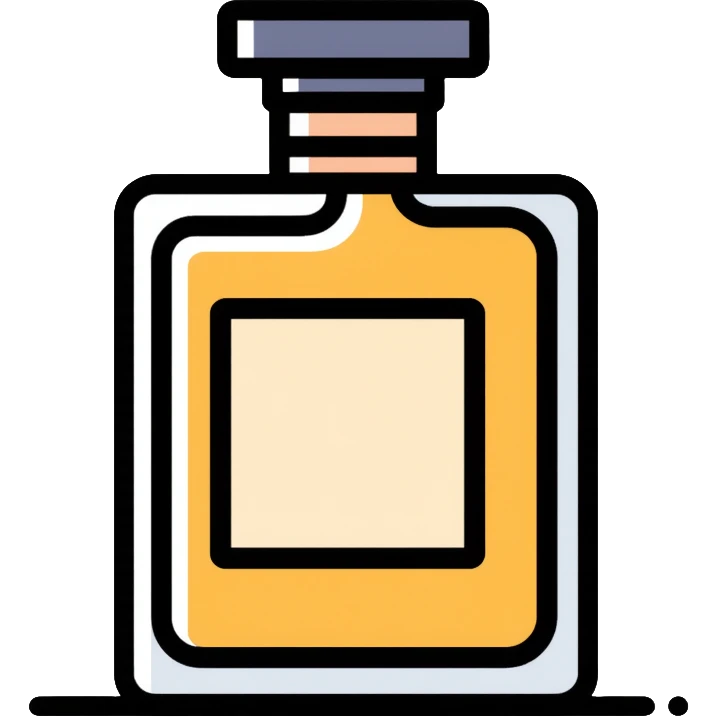 modern cologne bottle with rectangular shape emoji