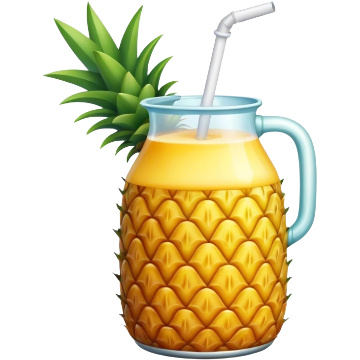 Pineapple juice bottle  emoji
