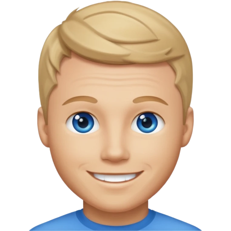 Brian Littrell with blue eyes emoji
