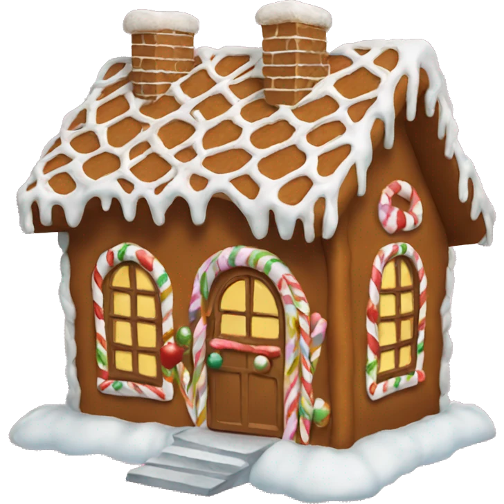 gingerbread house emoji