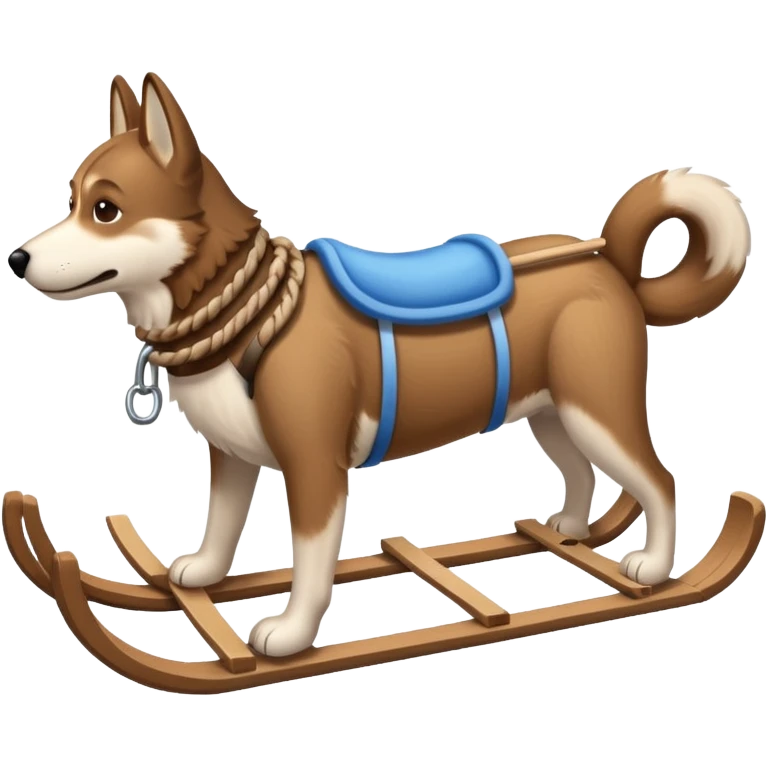 Dog sled emoji