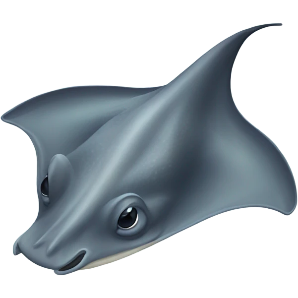 Stingray with a big nose emoji