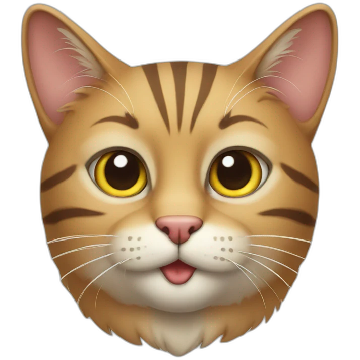 Sly cat emoji