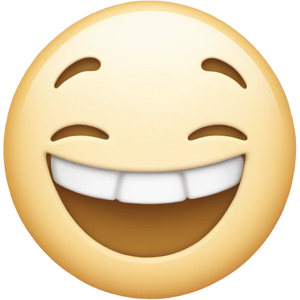 Smile face with cream on face emoji