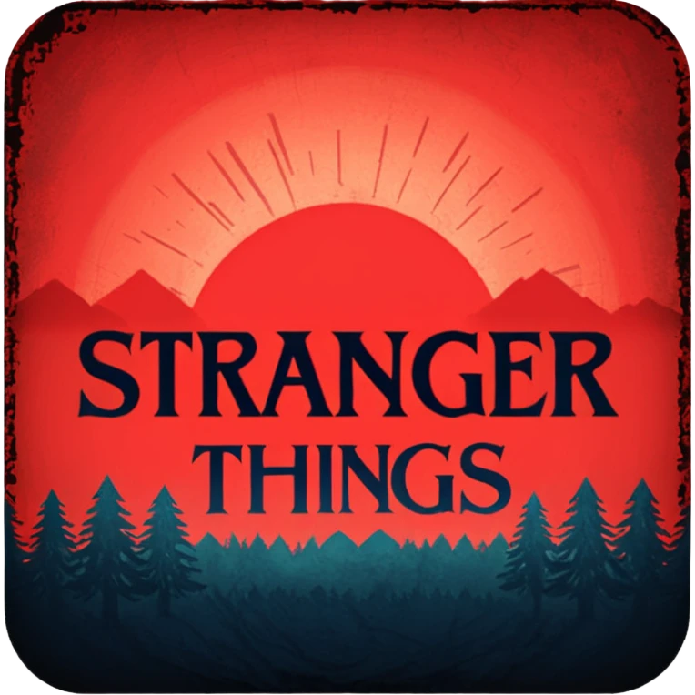 Stranger things logo emoji emoji