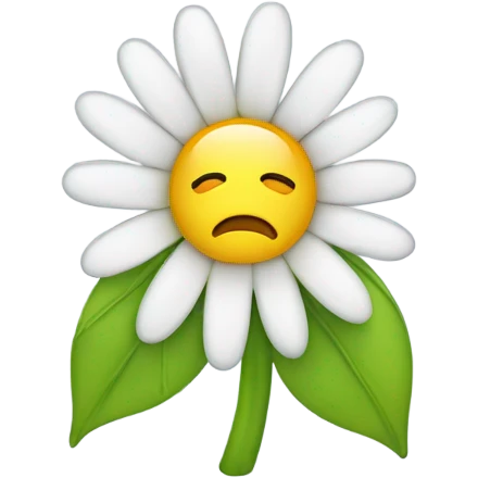 Crying Daisy emoji