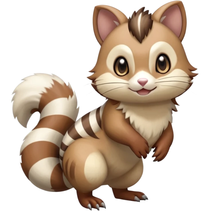 Furret-Linoone-Hybrid (Full body) emoji