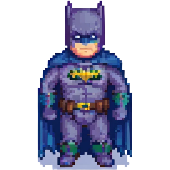 batman character pixel art emoji