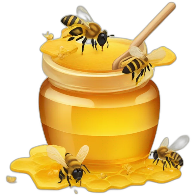 honey flakes with bees emoji