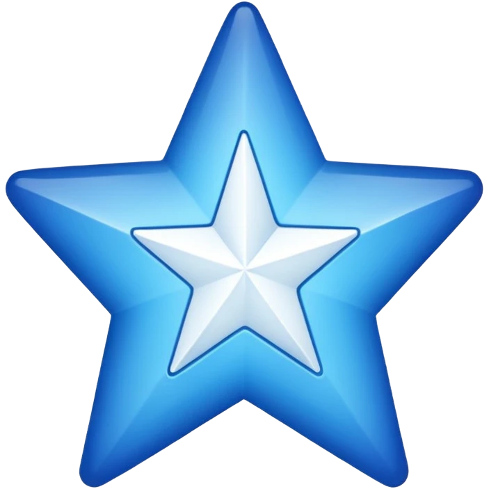 11 corner blue star with white tick on it emoji