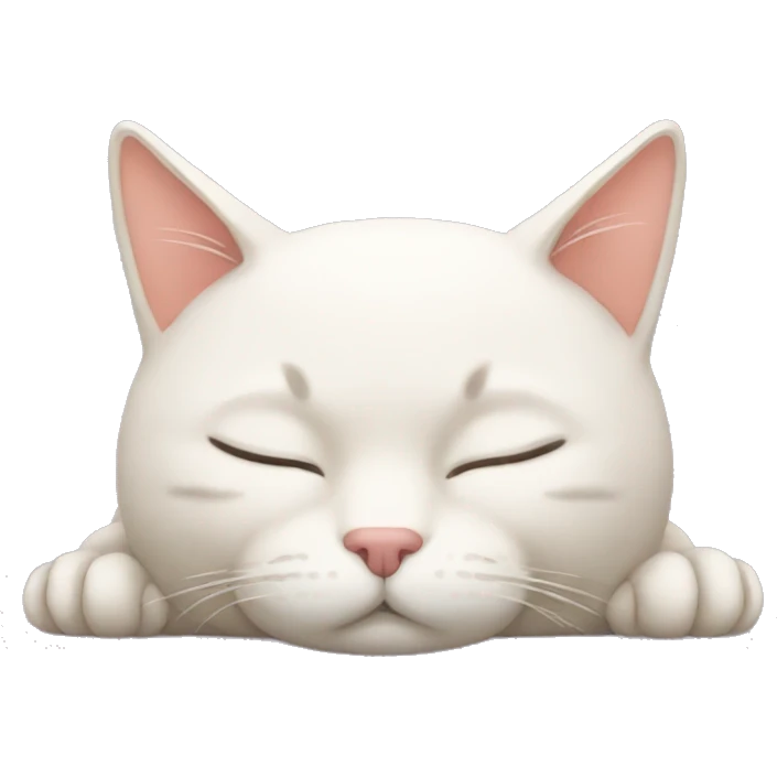 Sleeping cat emoji