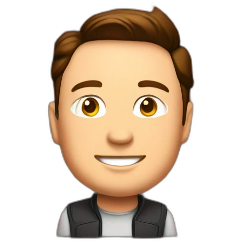 elon musk inside brick wall emoji