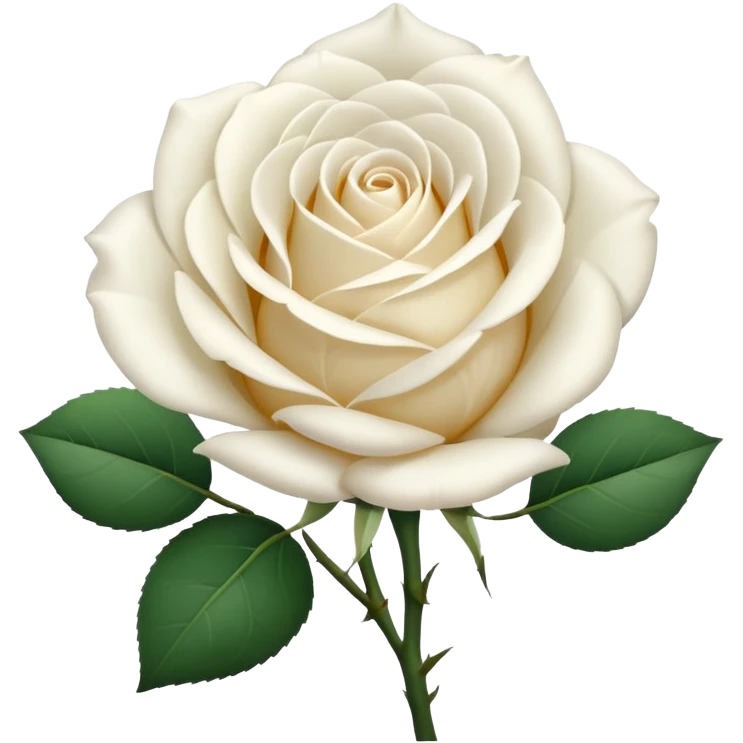 singe white rose emoji