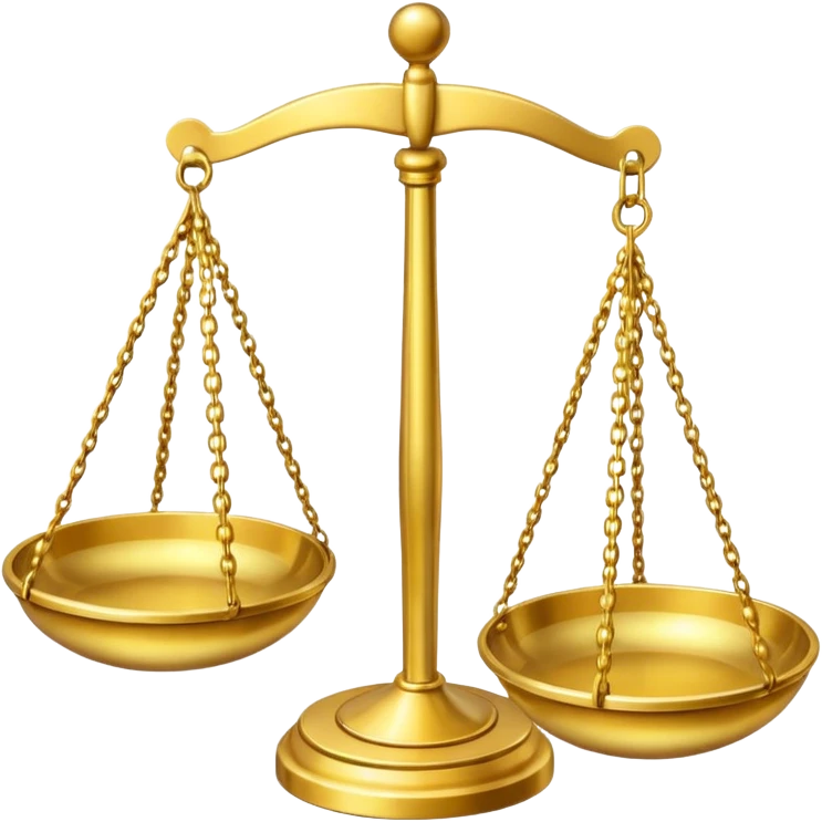 realistic golden scales emoji