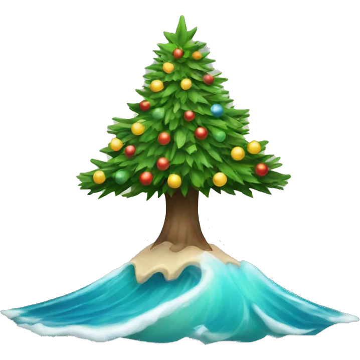 coastal christmas tree emoji