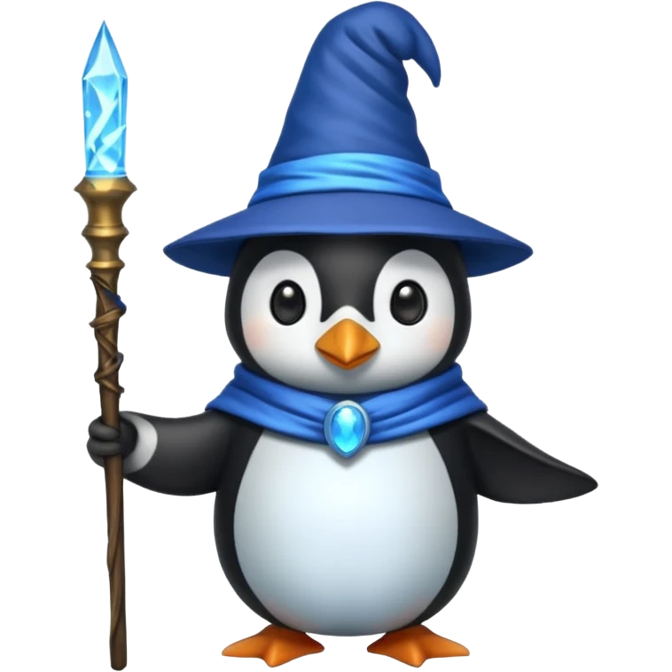 Penguin Wizard emoji