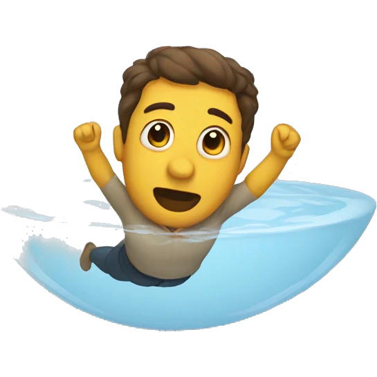 Human floating  emoji