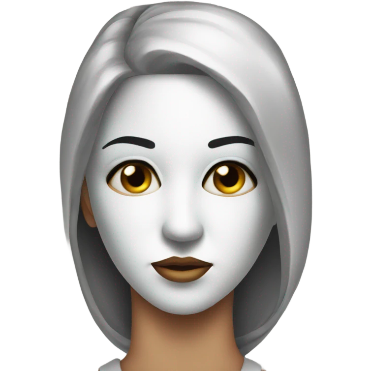 masked beauty gazing forward eyes  emoji