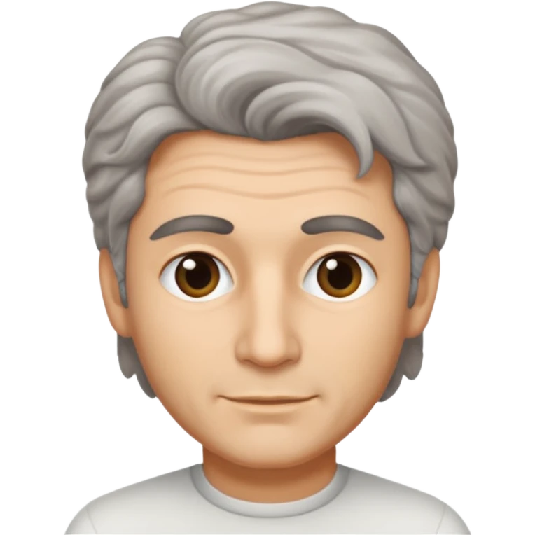 Italian man with salt and pepper hair emoji