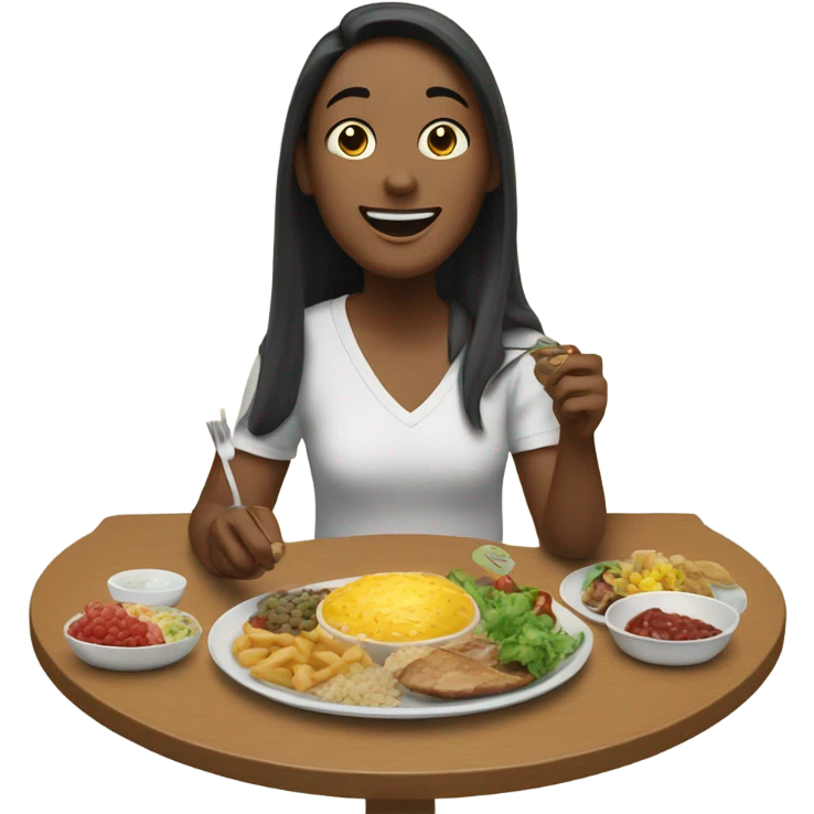 Me eating emoji