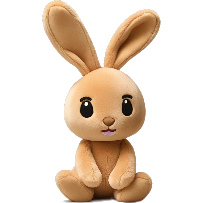 tan bunny jellycat stuffed animal emoji