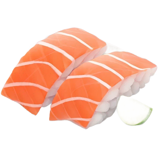 Two pieces of sashimi hugging  emoji