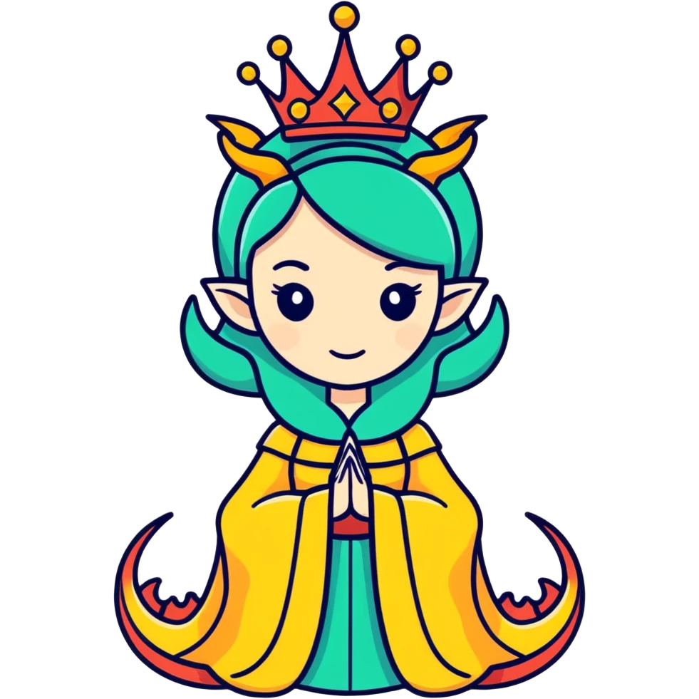 mother of dragons, fantasy queen with small dragons emoji