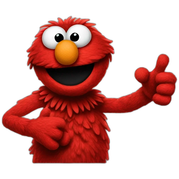 elmo thumb up emoji