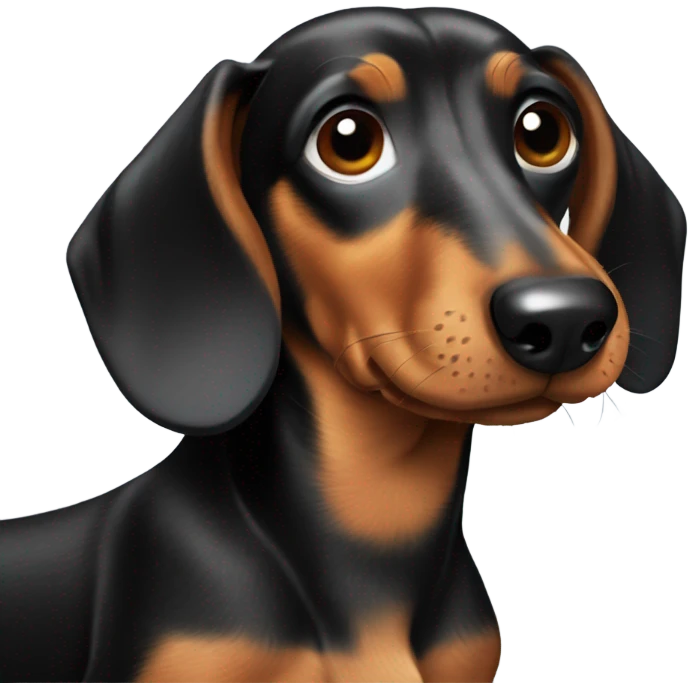 Dachshund with Mickey Mouse ears emoji