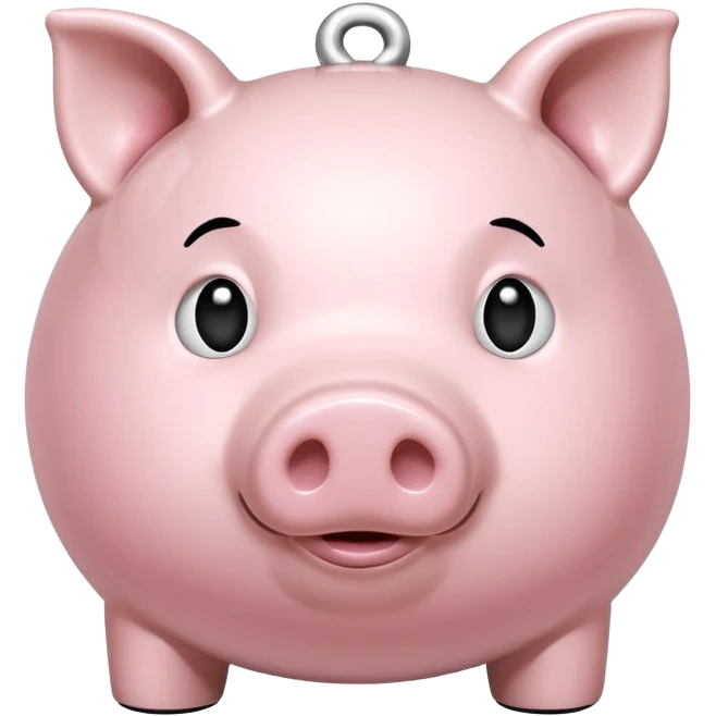 glitter white symbol pig bank emoji