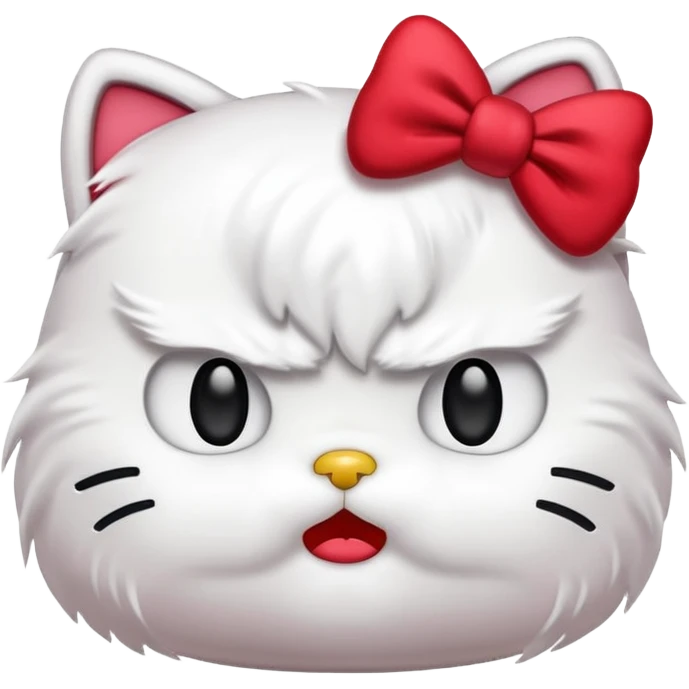 Angry hello kitty  emoji