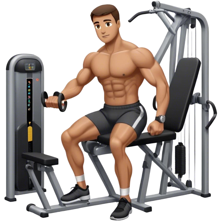 guy abductor-machine gym emoji