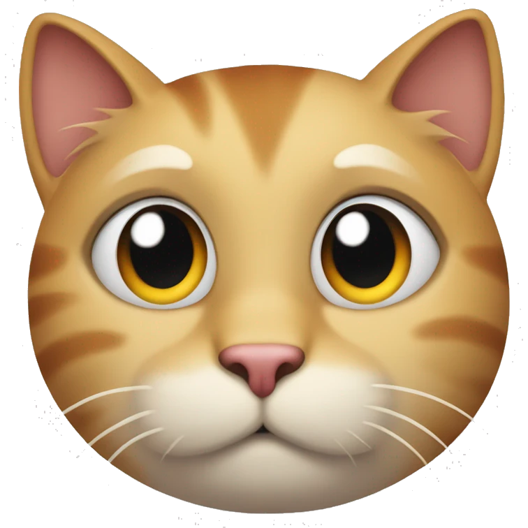 Cat thinking with his paw emoji