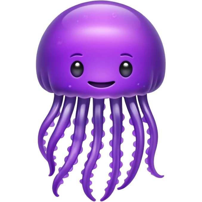 a single jellyfish shaped gummy purple but no tenticles emoji