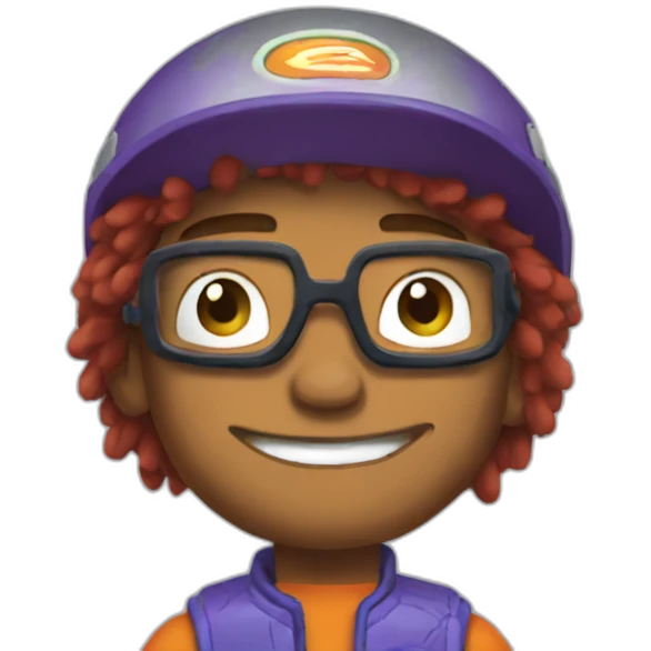 reggie rocket from rocket power emoji