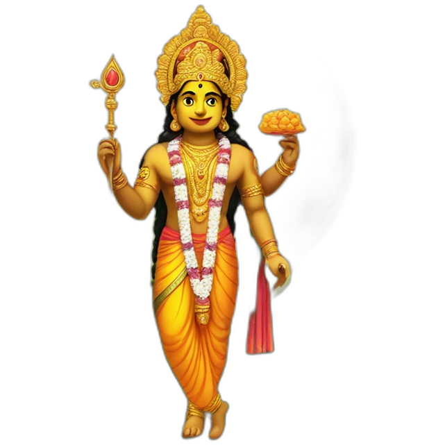 Lord Muruga with Vel emoji