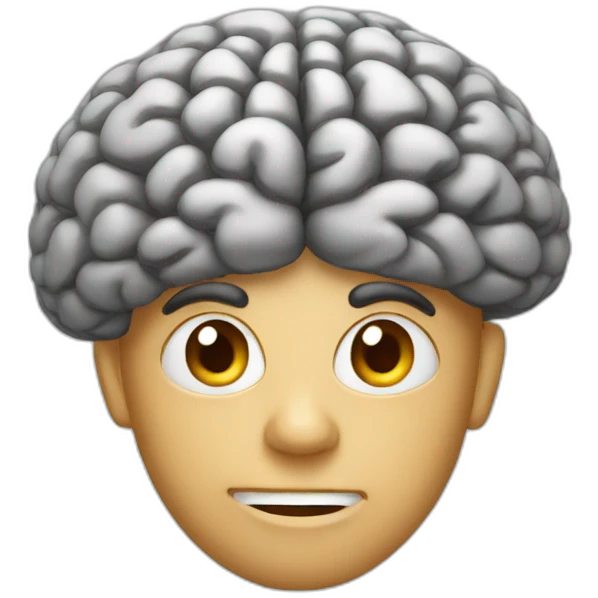 Big brain emoji